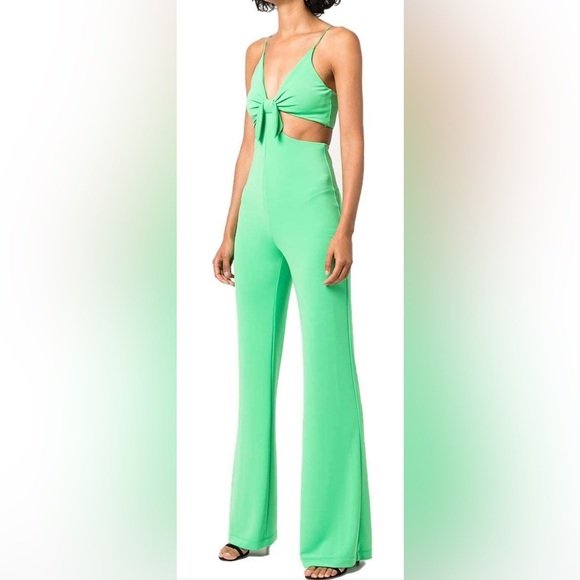 Alice + Olivia Cut Out Green Jumpsuit - Picture 6 of 14